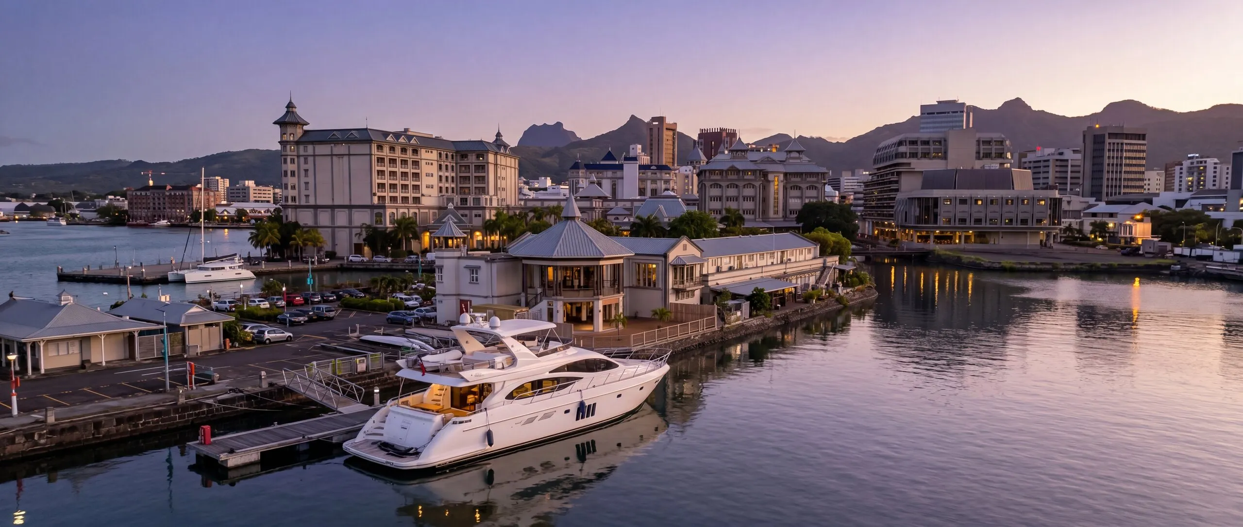The Secrets fleet moored at Caudan Waterfront